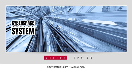 Vector banner background of abstract technology digital hi tech concept