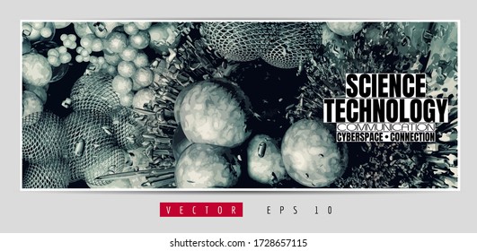 Vector banner background of abstract technology digital hi tech concept