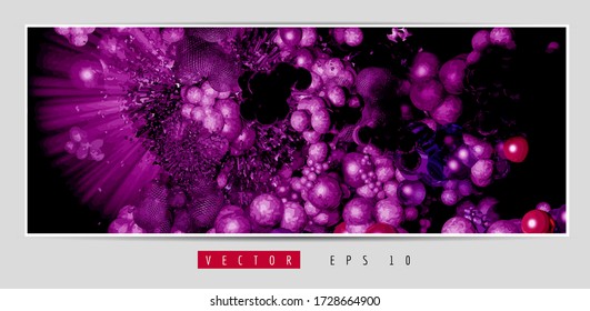 Vector banner background of abstract technology digital hi tech concept ready for website