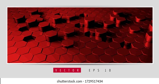 Vector banner background of abstract technology digital hi tech concept