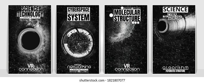 Vector banner background of abstract technology digital hi tech concept