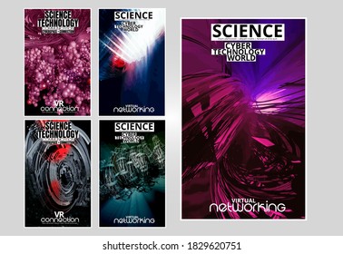 Vector banner background of abstract technology digital hi tech concept ready for website