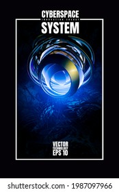 Vector banner background of abstract technology digital hi tech concept