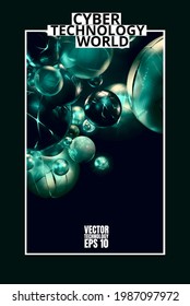 Vector banner background of abstract technology digital hi tech concept