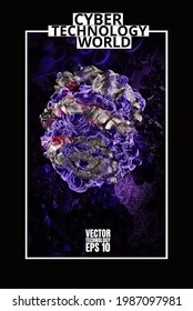 Vector banner background of abstract technology digital hi tech concept