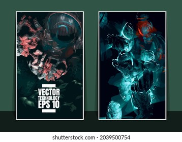 Vector banner background of abstract technology digital hi tech concept 