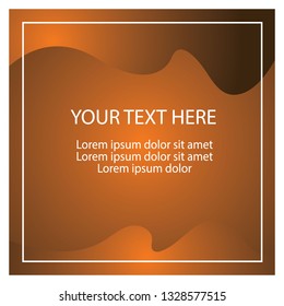 Vector banner and background design brown color in eps.10. Creative, simple and easy to use.