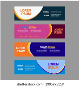 vector banner background. modern template design. dynamic style of banner