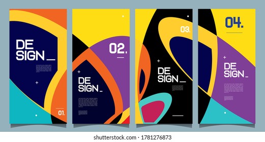 Antecedentes de vectores y plantilla de diseño de publicaciones en medios sociales