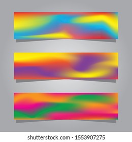 vector banner background template colorful blur effect