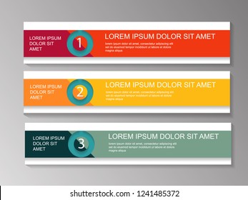 Vector Banner Background. Template Web Design. Modern Web and Website template