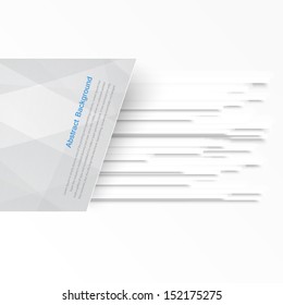 Vector banner background. White line