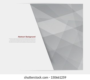 Vector banner background. White paper