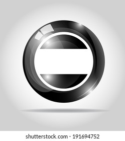vector banner black ball