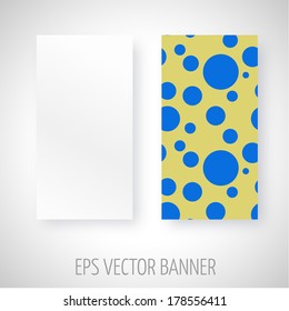 Vector banner with blue dots decoration