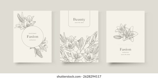 Vector banner with blue and turquoise tropical leaves on the background. Exotic design of a fashion magazine cover, cosmetics packaging, spa, beauty salon flyer, travel agency, wedding invitation
