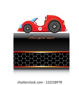 vector banner with car. vector car icon.