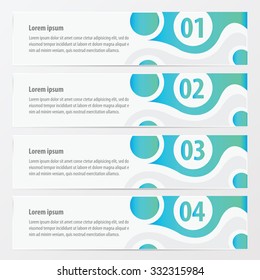 vector banner cicle design   blue color