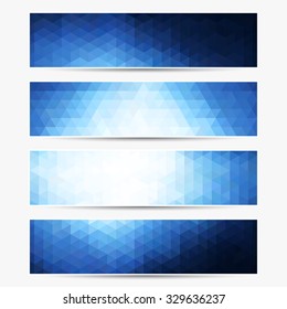 Vector banner collection. Does not contain gradient and transparency.