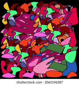 vector banner with colorful mix abstract motivational