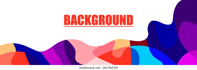 Vektorbanner mit bunter, abstrakter Motivation, abstrakter Hintergrund