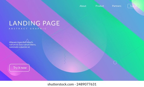 Vector Banner. Cool Abstract Design. Pink Dynamic Poster. Summer Cover. Party Horizontal Elements. Gradient Page. Wavy Landing Page. Purple Vector Banner
