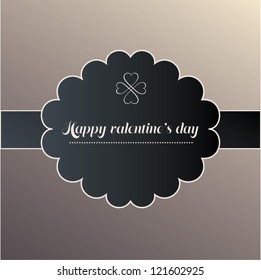 Vector banner and decorative elements, vintage frames. Valentine's day