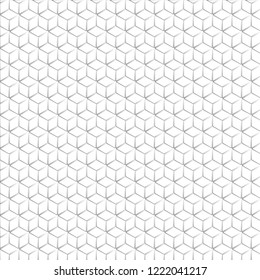 Vector banner design, abstract geometric pattern with lines, white background with hexagon pattern.