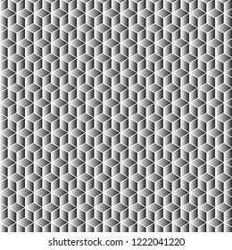 Vector banner design, abstract geometric pattern with lines, white background with hexagon pattern.