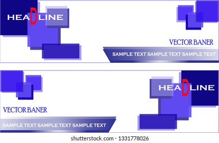 vector banner design background blue