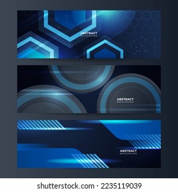 Vector banner design circuit board. Illustration Abstract modern futuristic, engineering, technology background. Futuristic digital science technology concept for web banner template or brochure