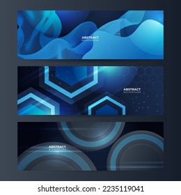 Vector banner design circuit board. Illustration Abstract modern futuristic, engineering, technology background. Futuristic digital science technology concept for web banner template or brochure