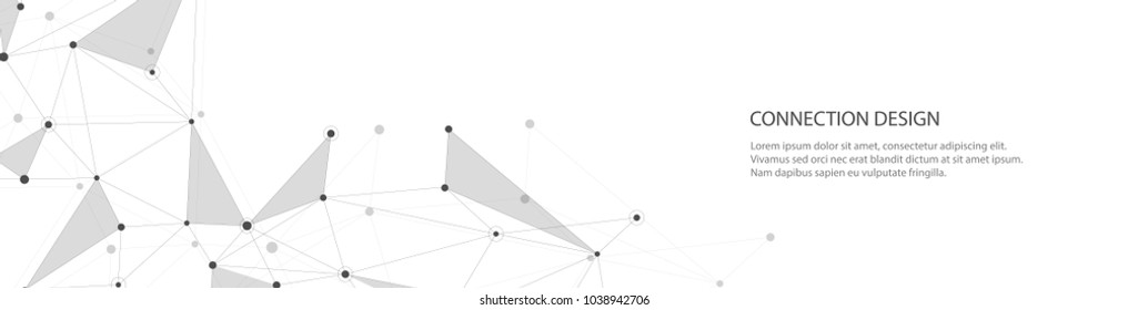 Vector Banner Design Global Connection Lines: เวกเตอร์สต็อก (ปลอดค่า ...