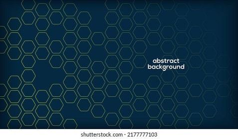 Vector banner design, with hexagon pattern. Geometric Background.