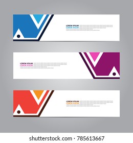 
Vector banner design template