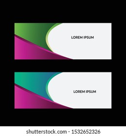 vector banner design template for business printing, promotion and publication