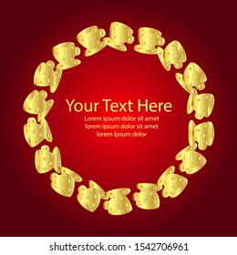 Vector banner design template. Creative social media promotion. Editable file in eps.10 