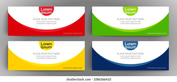 Vector banner design template, element for design business cards, online banner, invitations, gift cards, flyers brochures, cover page, background with white space for logo and text,Vector EPS10