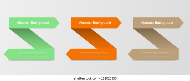 Vector Banner Design template. label arrow