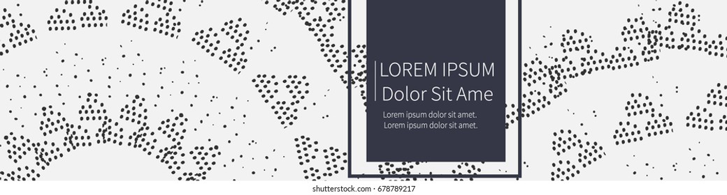 Vector banner design. Watercolor dots background. Polka dots on white background banner design. -stock vector
