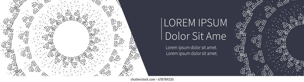 Vector banner design. Watercolor dots background. Polka dots on white background banner design. -stock vector