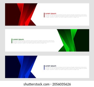 Pancarta vectora Diseña Concepto Resumen. Nuevos diseños modernos de banner