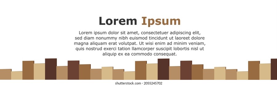 Vector banner designs with wood bar theme and center text for corporate business purposes can be used for website banners, flyers, promotions and advertising