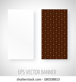 Vector banner with different color dots decoration