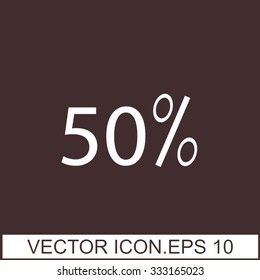 vector banner discount of 50 percent