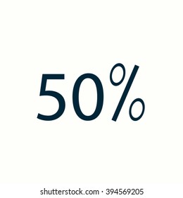 vector banner discount of 50 percent