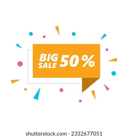 Vektorbanner-Discount-Logo, Vektorsymbol-Design