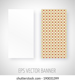Vector banner with dots decoration