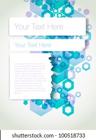 Vector banner with editable design part