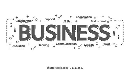 Vector banner flat design in business creative concept on white background.